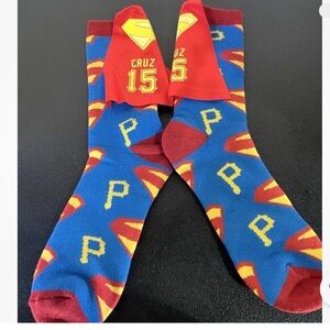 Pittsburgh Pirates Superman O’Neil Cruz Socks
